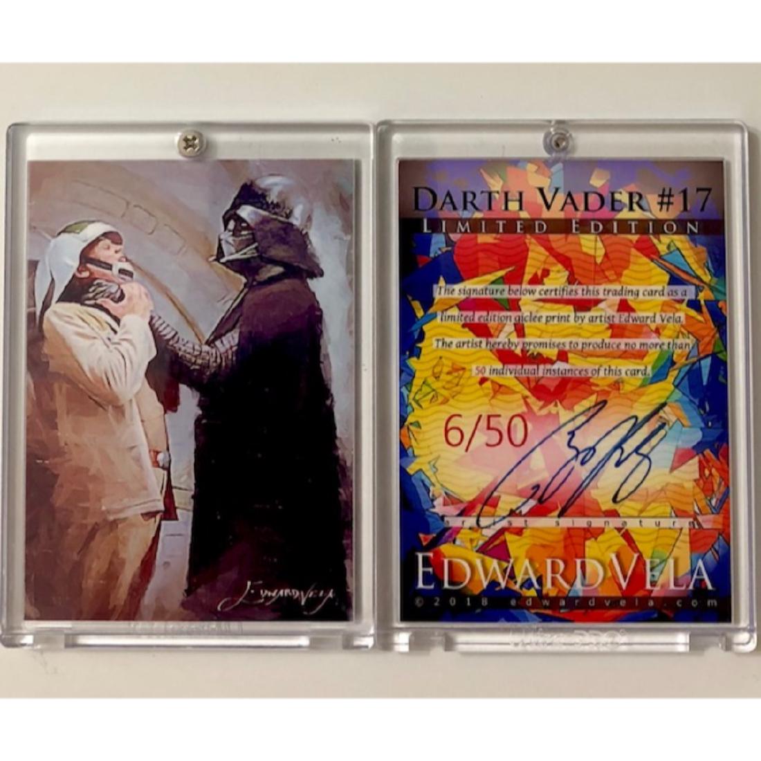 Rare Star Wars DARTH VADER Hand Autographed by Artist (1 of 1)