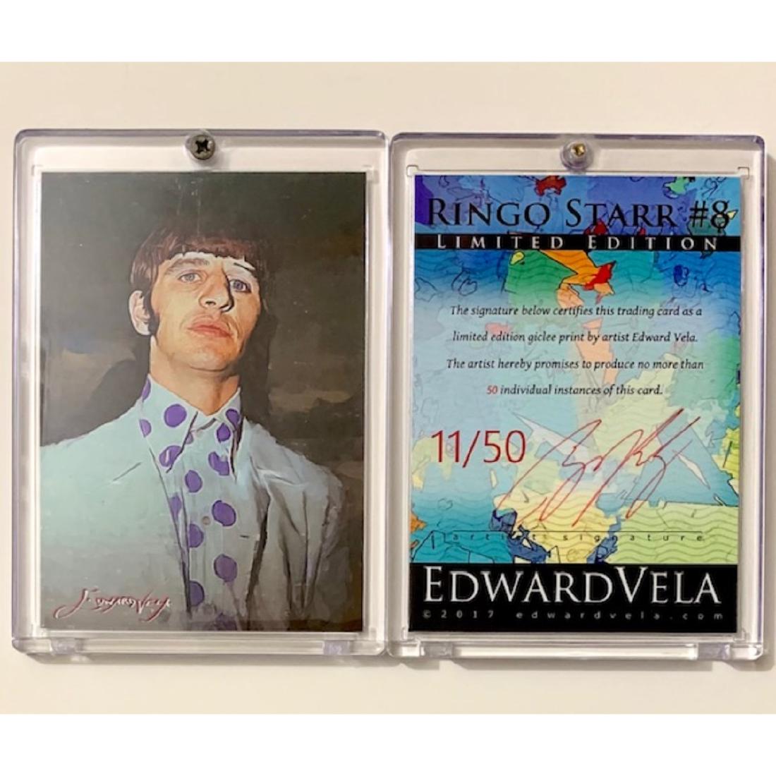 Rare The BEATLES Ringo Starr Giclee Art Card Hand (1 of 1)