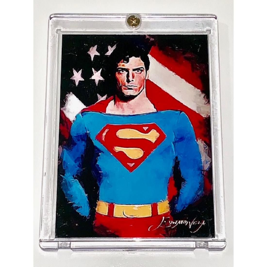Rare Christopher Reeve SUPERMAN Hand Signed by Artist (1 of 3)