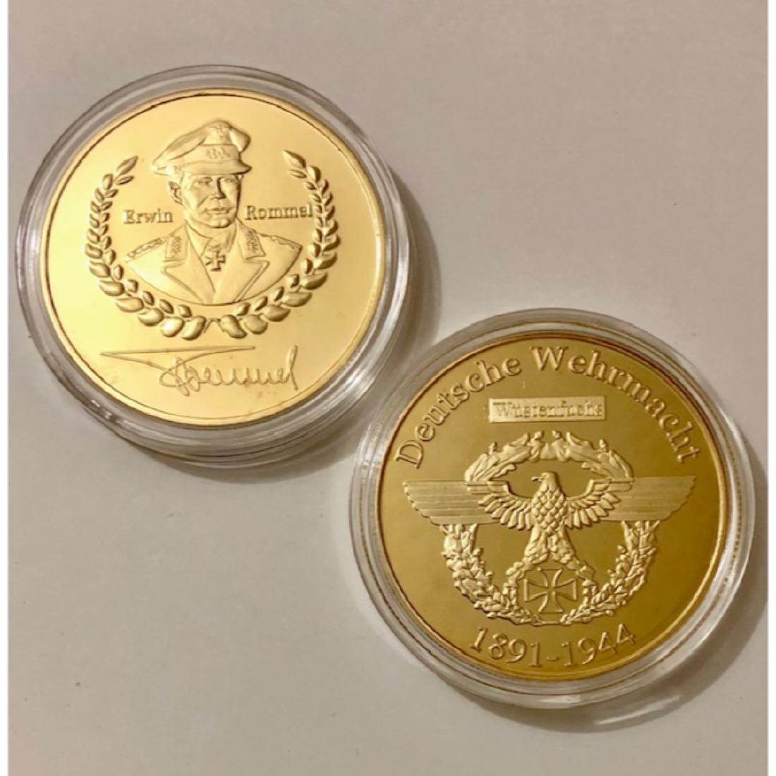 WW2 German ERWIN ROMMEL Deutsche Wehrmacht 1oz Gold (1 of 2)