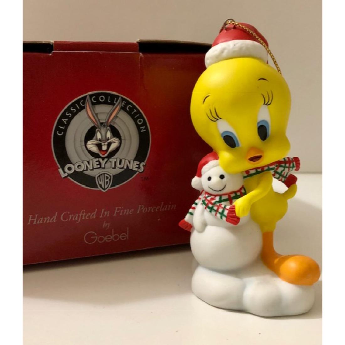Rare GOEBEL Looney Tunes “Tweety Bird” Porcelain: Rare GOEBEL Looney Tunes “Tweety Bird” Porcelain Ornament Figurine Comes with Original Box