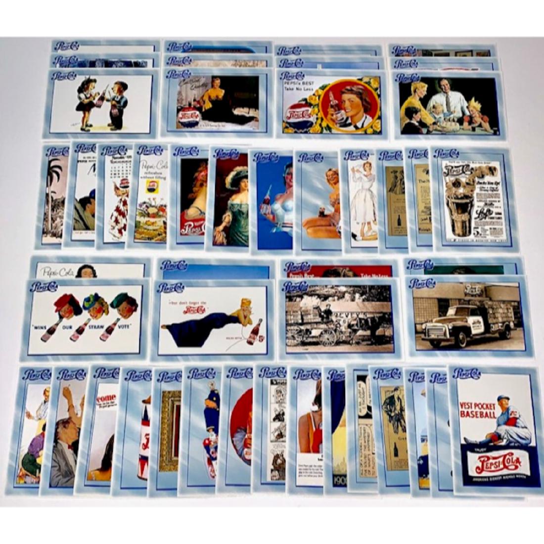 Lot of 50 Nostalgic Original PEPSI-COLA Trading Cards: Lot of 50 Nostalgic Original PEPSI-COLA Trading Cards (B) NO DUPLICATES – All in Collector Quality Condition