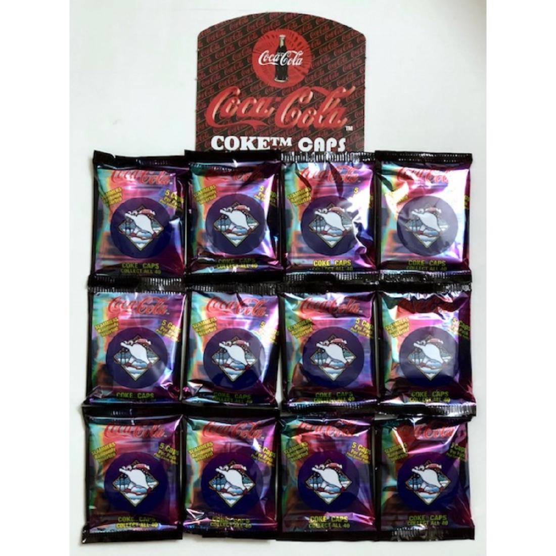 Lot of 60 (12Packs) Sealed COCA-COLA Coke Cap Buttons (1 of 1)