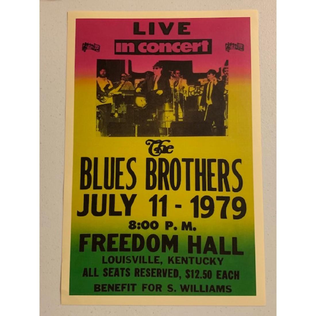 The BLUES BROTHERS Live Freedom Hall Concert Poster (1 of 1)