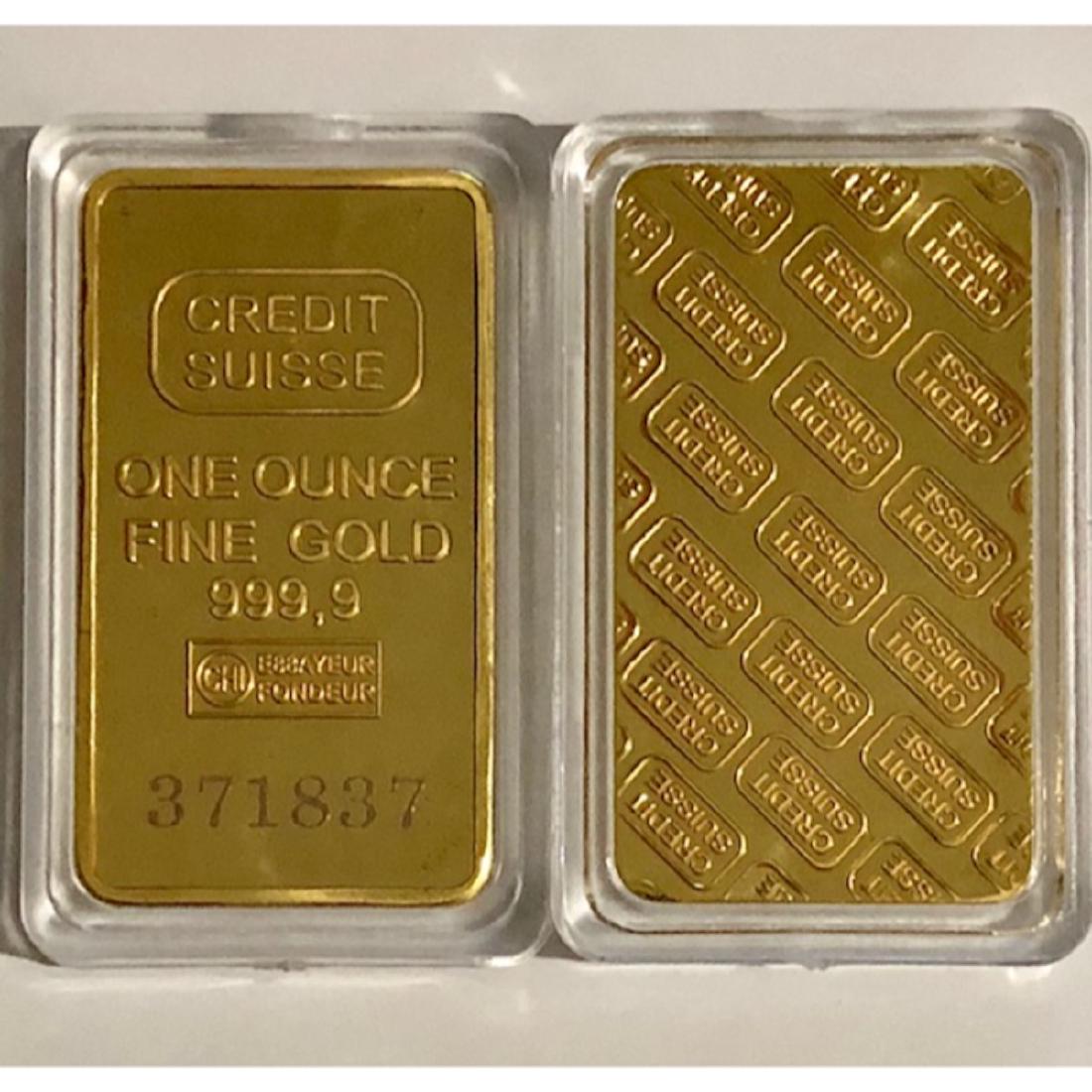 credit suisse gold bar official site