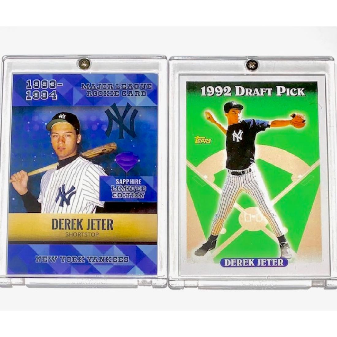 Lot of 2 Mint DEREK JETER Rookie Baseball Cards *RARE* (1 of 2)
