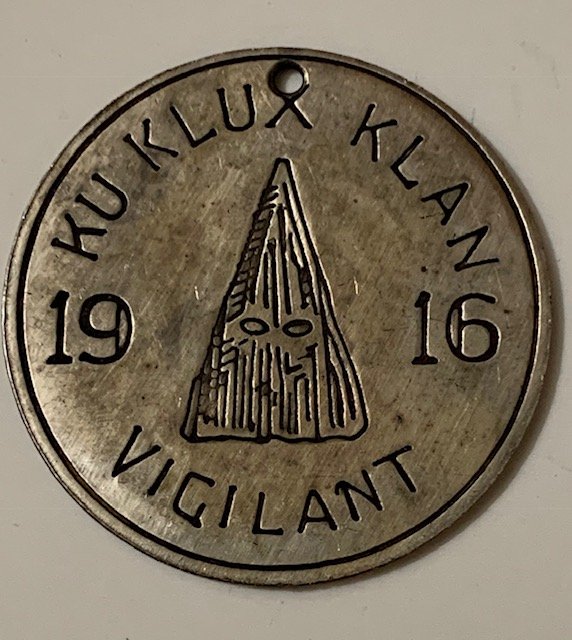 1916 KKK Ku Klux Klan Vigilante Realm of Alabama Medal: Multiple Photos POsted