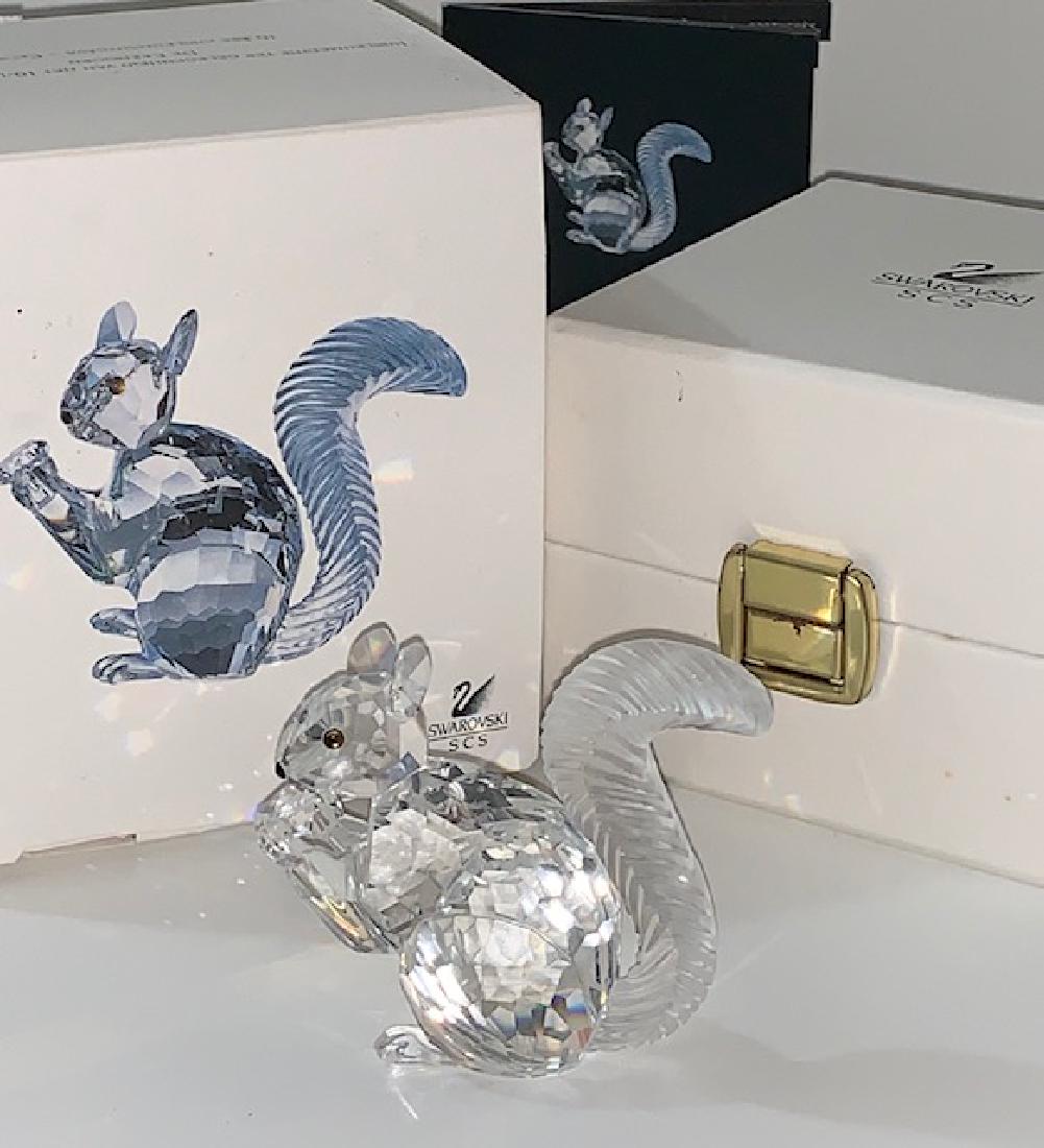 Limited Ed. SWAROVSKI Crystal SCS Squirrel Figurine: Mint in Original Case with Papers - Reat Detail - See all Photos