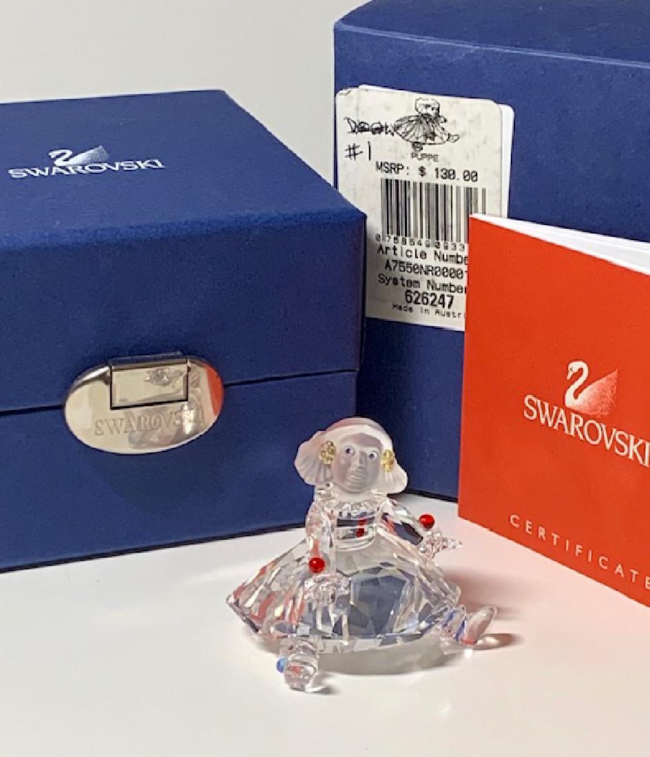 Retired SWAROVSKI Crystal PUPPET Girl Figurine: Beautiful Piece â€“ Comes with Original Box & Papers - See all Photos