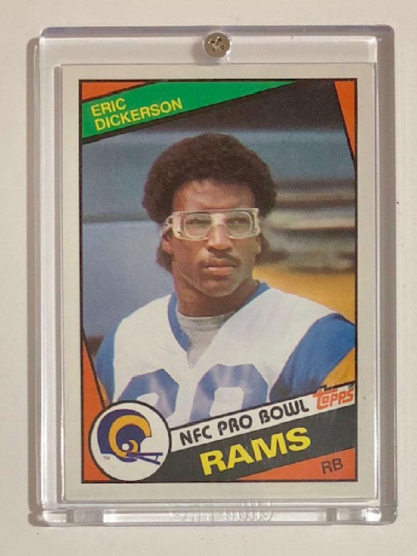 1984 Topps ERIC DICKERSON Rookie Football Card: Authentic - Will Grade Well - Collector Quality Condition