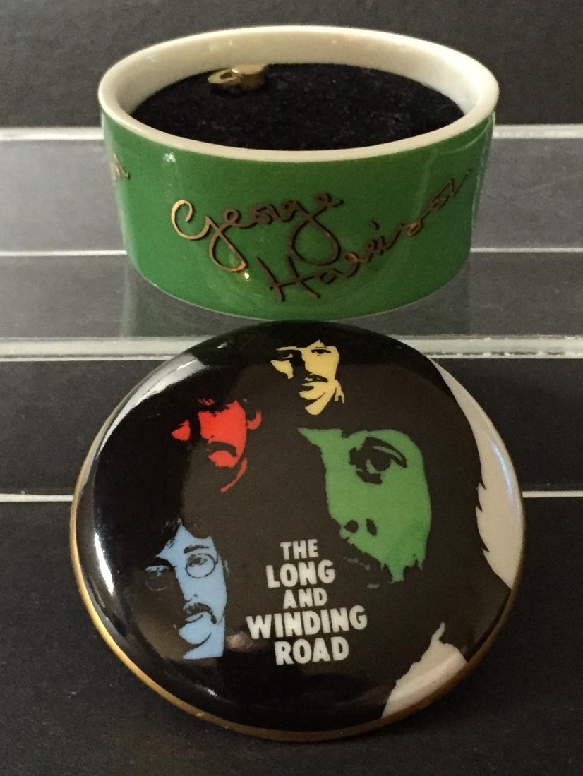 Authentic THE BEATLES Porcelain Working Music Box: Vintage - â€œTHE LONG AND WINDING ROADâ€ â€“ THE BEST of the BEATLES Collection - See all Photos