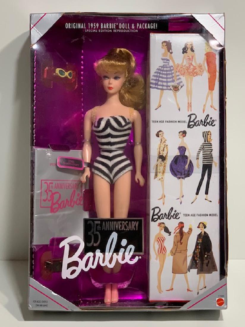 1959 Orig. Blonde BARBIE Throwback Anniversary Doll: In Sealed Box - Never Removed from Original Packaging