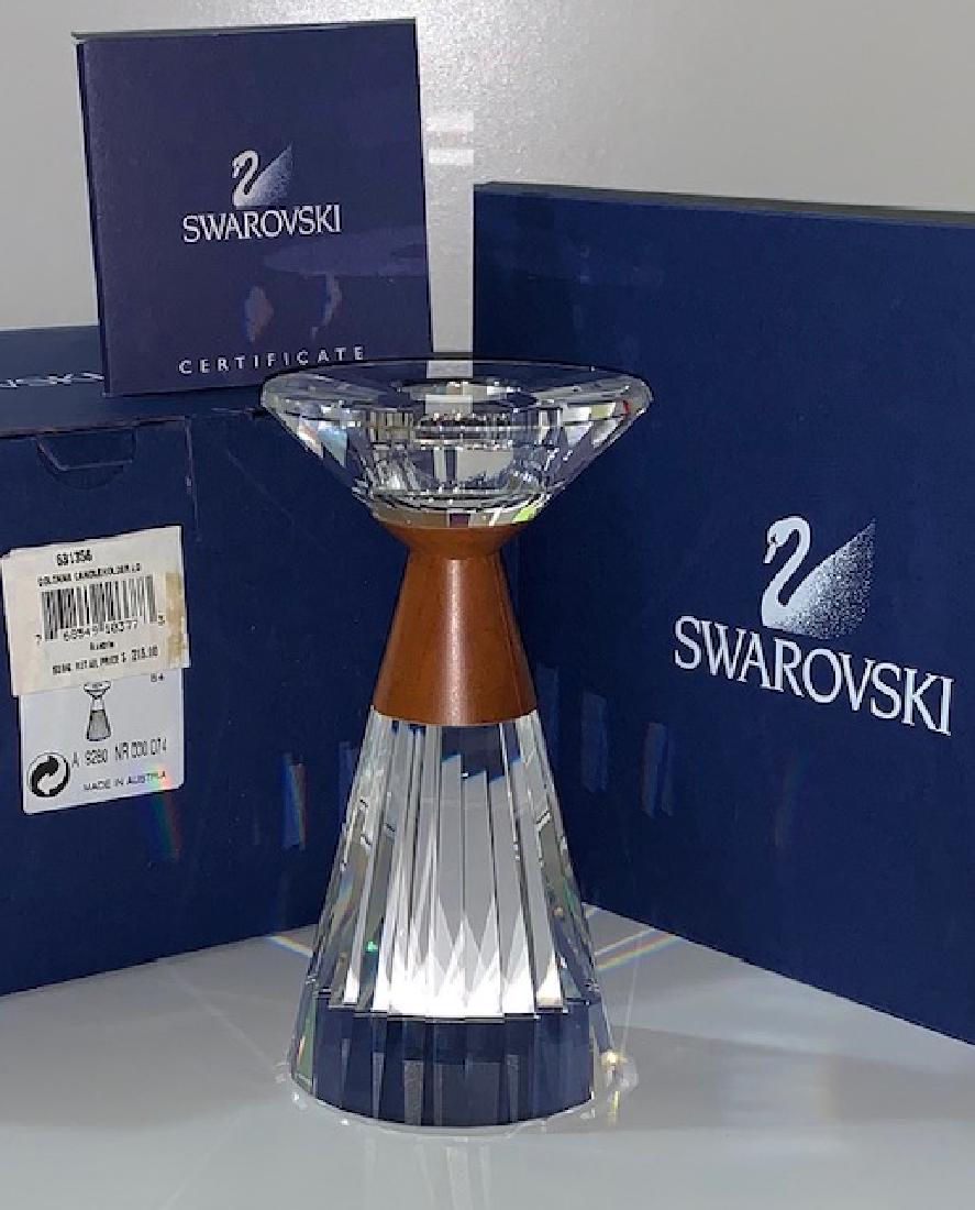 Artist Signed SWAROVSKI Crystal COLONNA Candleholder (1 of 4)