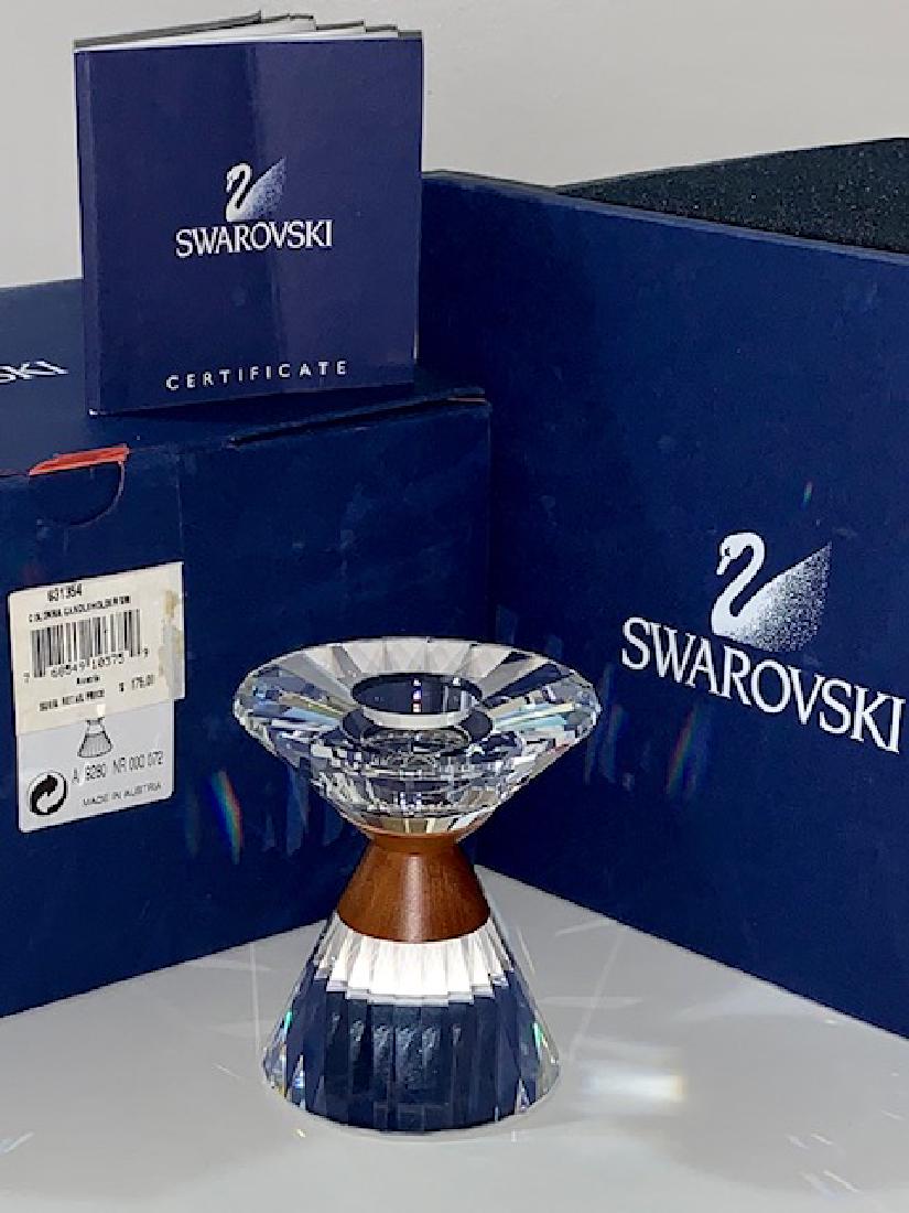 Artist Signed SWAROVSKI Crystal COLONNA Candleholder (1 of 4)