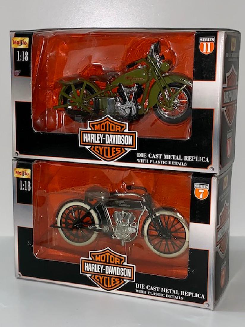 HARLEY-DAVIDSON Die-Cast Motorcycles 1909 & 1928 (1 of 5)