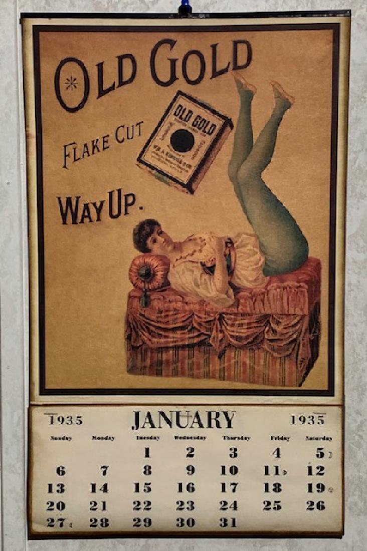 1935 Old Gold Smoking Tobacco Calendar Complete May 08, 2019 South