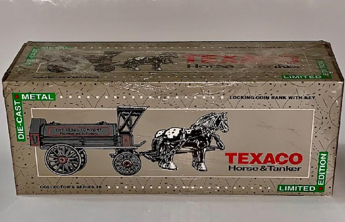 TEXACO Die-Cast LTD Edition Horse & Fuel Tanker: Never Removed from Original Box - Awesome Die-Cast Horse & Tanker Locking Coin Bank