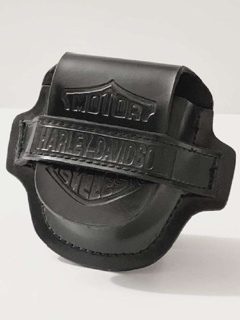 Genuine HARLEY-DAVIDSON Leather Pocket Watch Holster: Like New â€“ Never Been Used â€“ Multiple Photos Posted