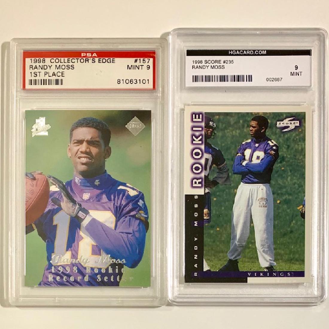 Lot of 2 RANDY MOSS Rookie Football Cards (1 of 1)