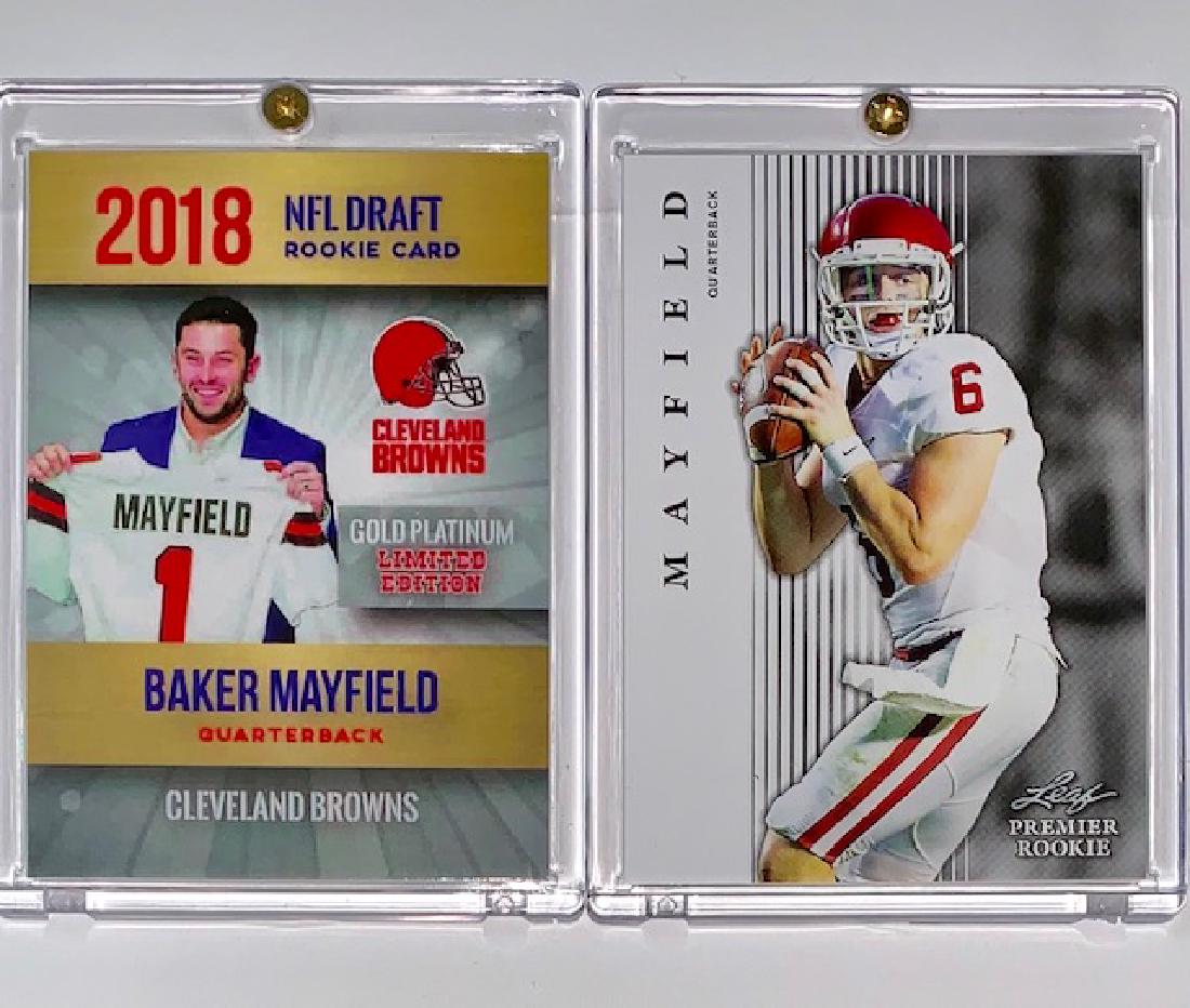 *HOT* Lot of 2 BAKER MAYFIELD Rookie Football Cards (1 of 1)