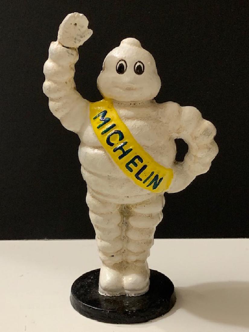 Old Cast Iron MICHELIN MAN Still Coin Bank (1 of 2)