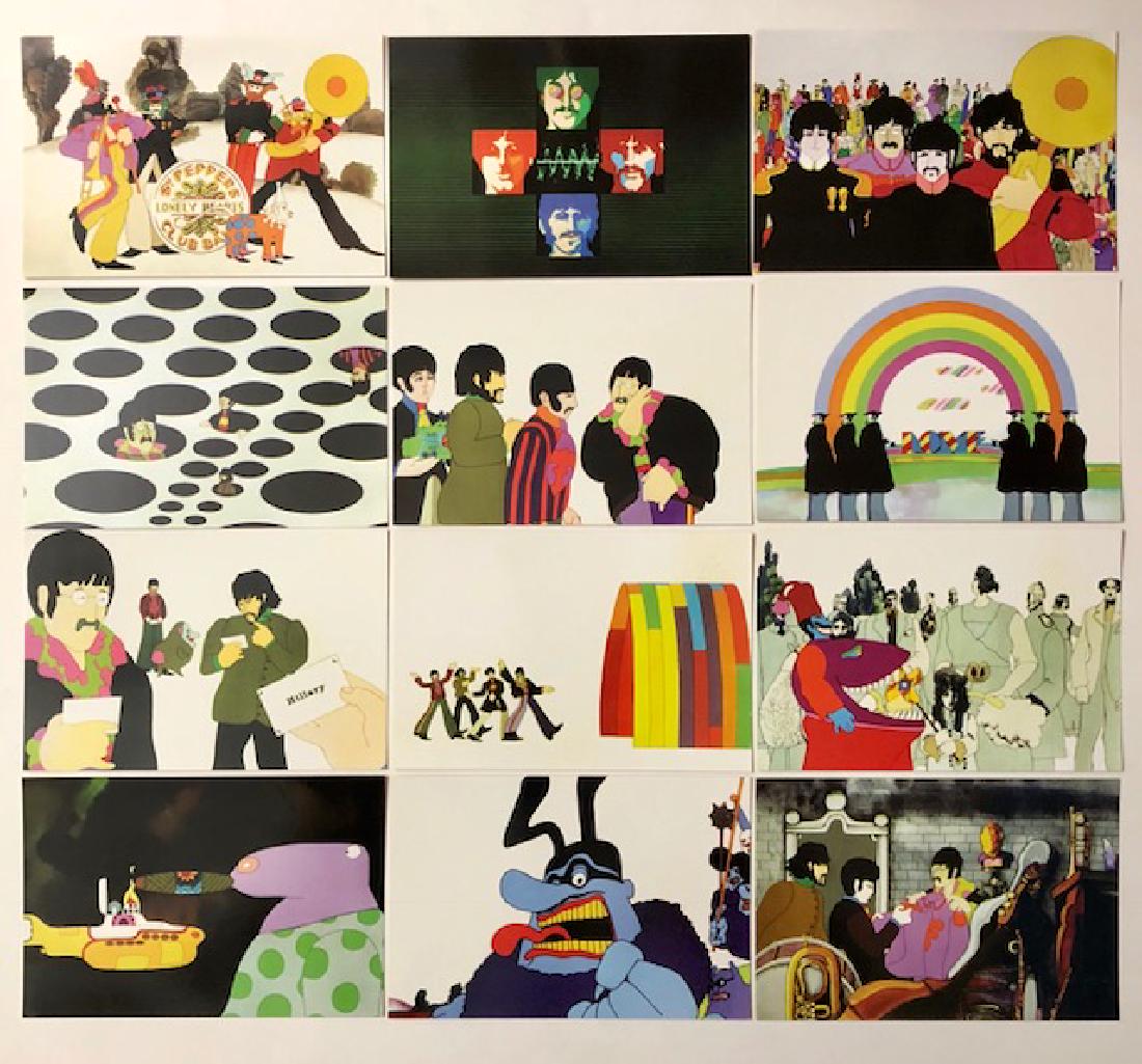 36 THE BEATLES Postcard Size Comic Images Cards A (1 of 3)