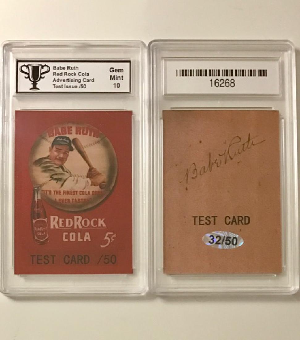 TEST 1 of only 50 BABE RUTH Advertising Basbll Card (1 of 1)