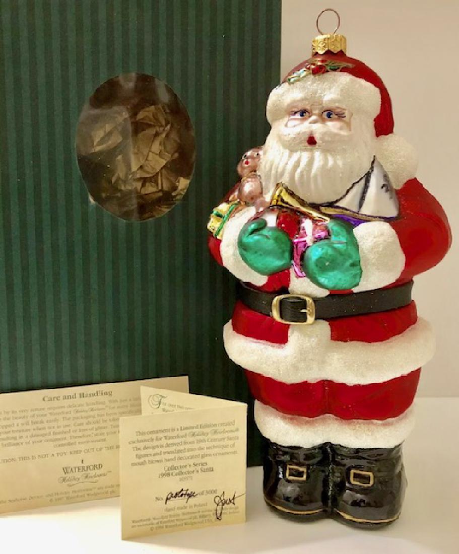 Prototype Artist Signed WATERFORD Heirloom SANTA CLAUS: ULTRA RARE / Hand Signed Prototype Ornament /10 inches Tall / Must See all Photos