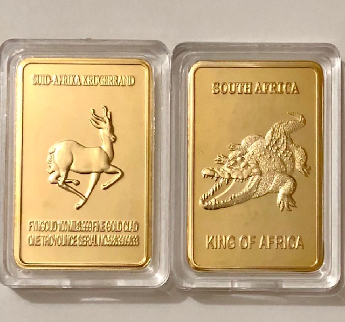 1 Troy .999 Fine Gold Clad South African Krugerrand: Encapsulated â€“ This is Gold Clad-Plated - Not Gold