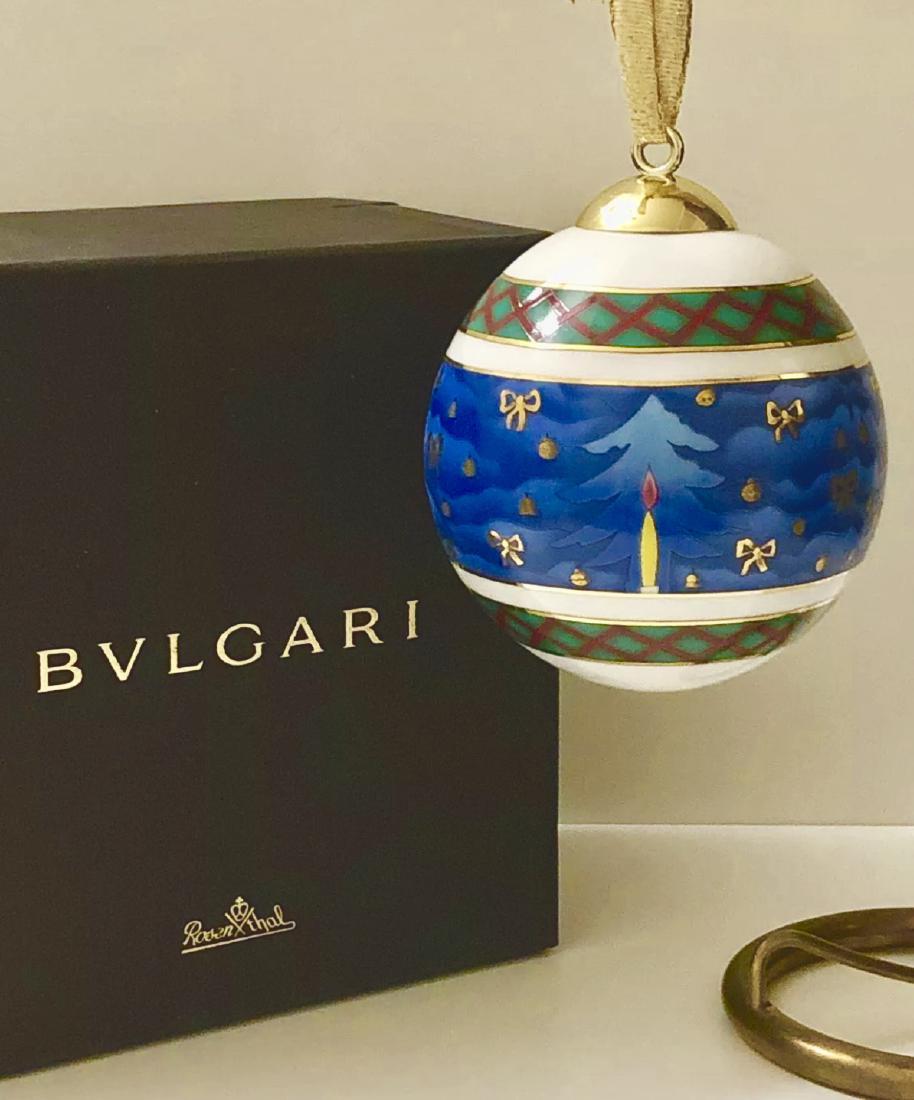 Rare BVLGARI Rosenthal Porcelain Christmas Ornament: Perfect Condition with Original Box â€“ See all Photos