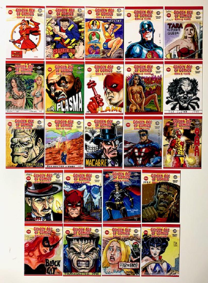 23 Golden Age of Comic Books Sketch Art Cards B (1 of 2)
