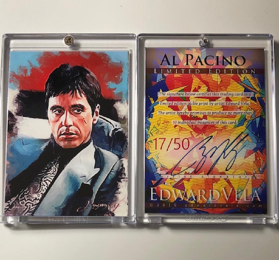 AL Pacino SCARFACE Artist Signed Giclee Art Card /50: Hand Signed & Numbered - ONLY 50 Produced â€“ Encased