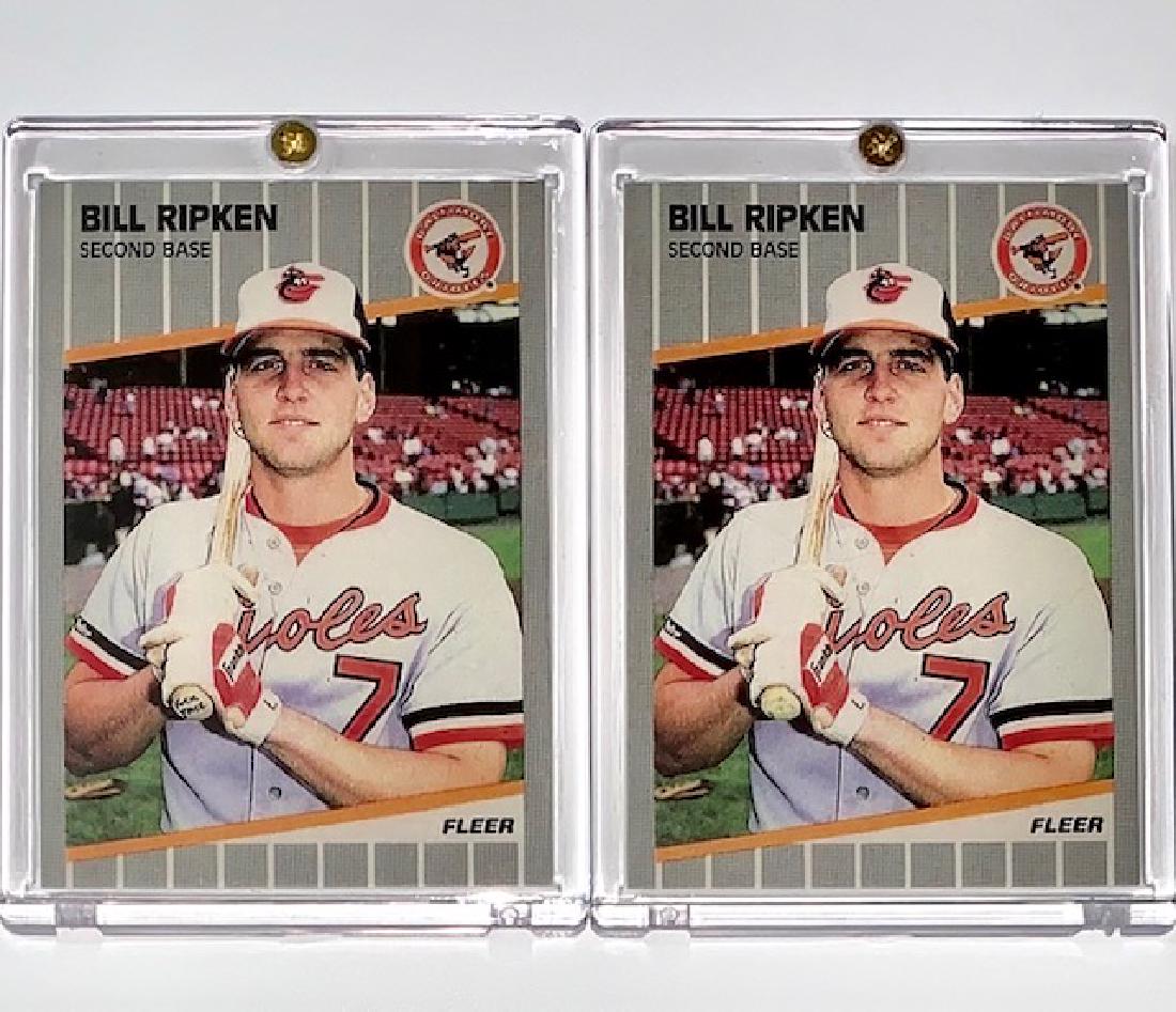 ERROR Fuck Face & Whiteut BILLY RIPKEN Baseball Card: LOT OF 2 - Includes Fuck Face Re-Called Variation & Whited Out Version â€“ SEE ALL PHOTOS