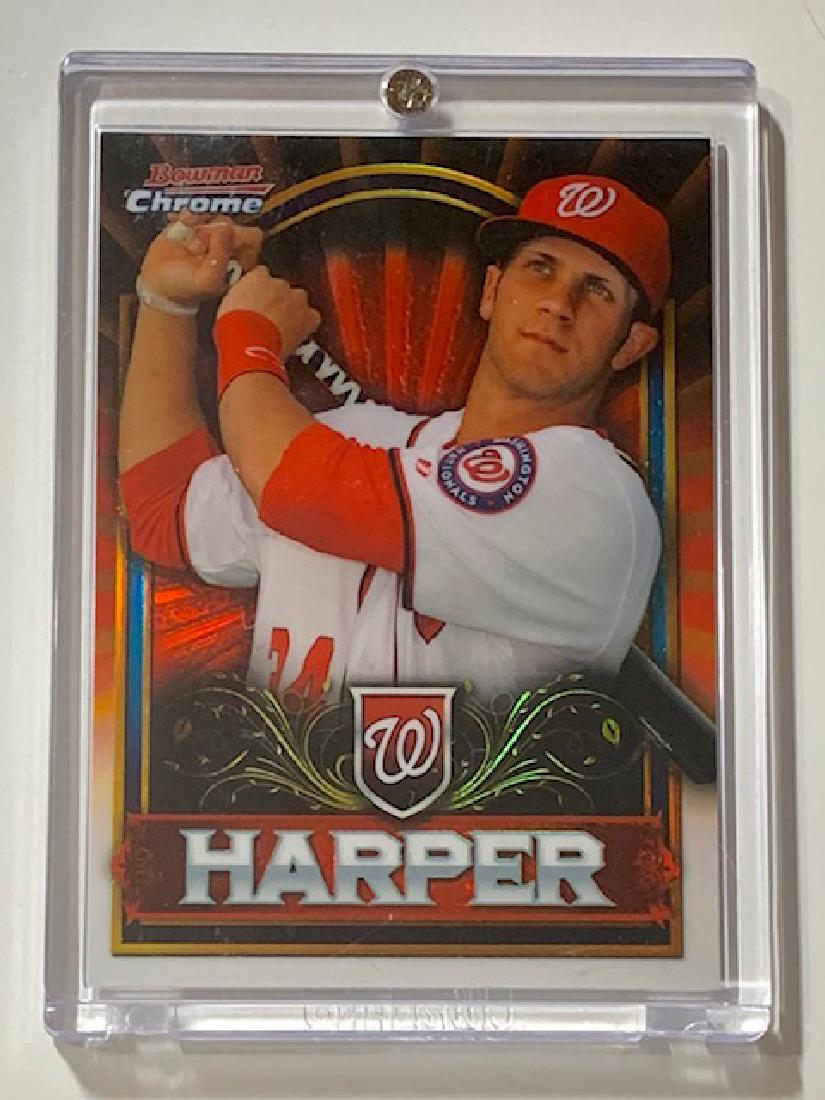 BRYCE HARPER Bowman Chrome RED Rookie Baseball Card (1 of 1)