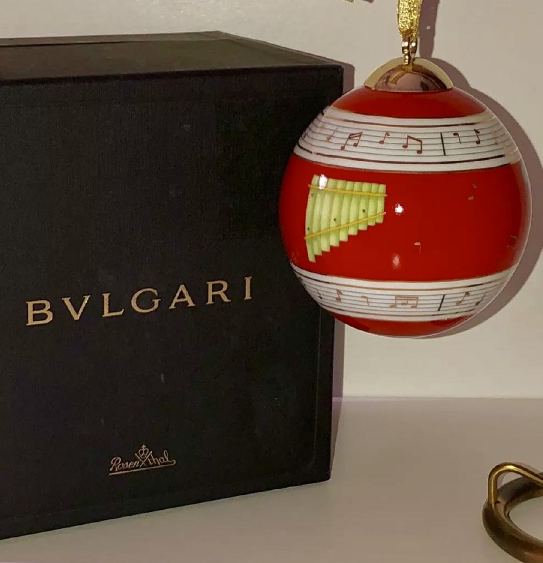 Rare BVLGARI Rosenthal Porcelain Christmas Ornament: Perfect Condition with Original Box â€“ See all Photos