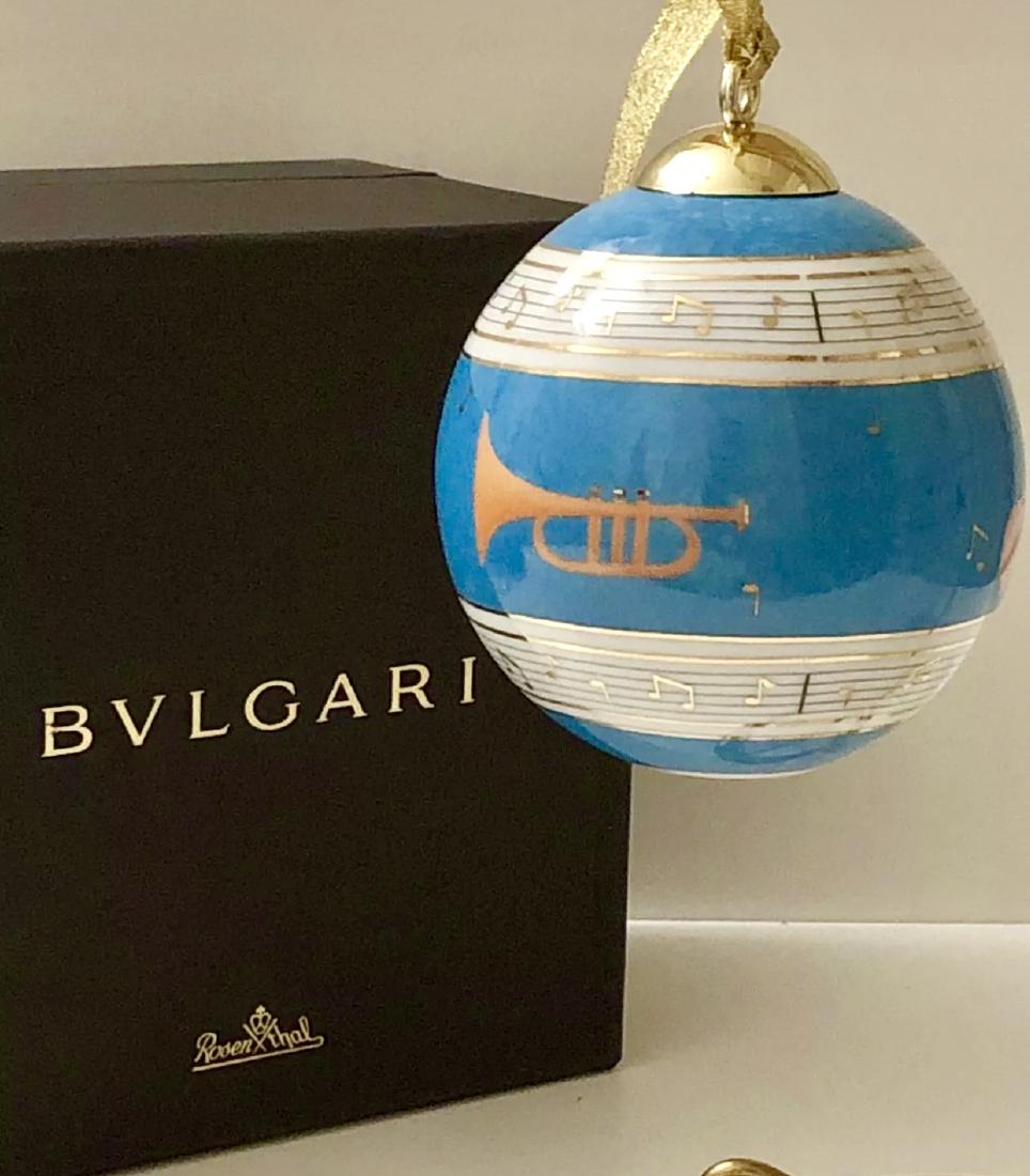 Rare BVLGARI Rosenthal Porcelain Christmas Ornament: Perfect Condition with Original Box â€“ See all Photos