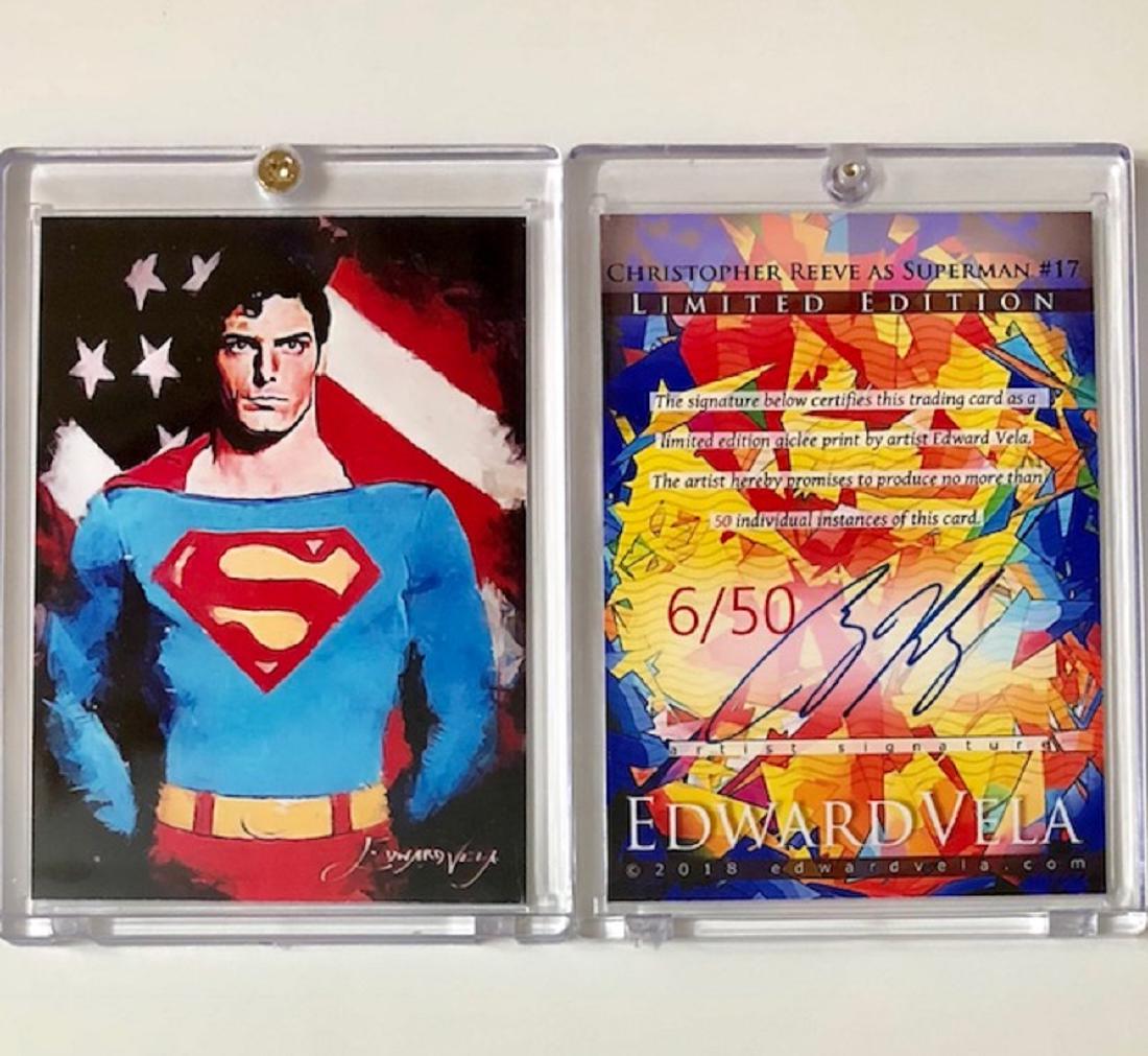 SUPERMAN Christopher Reeves Artist Signed Giclee Crd (1 of 2)