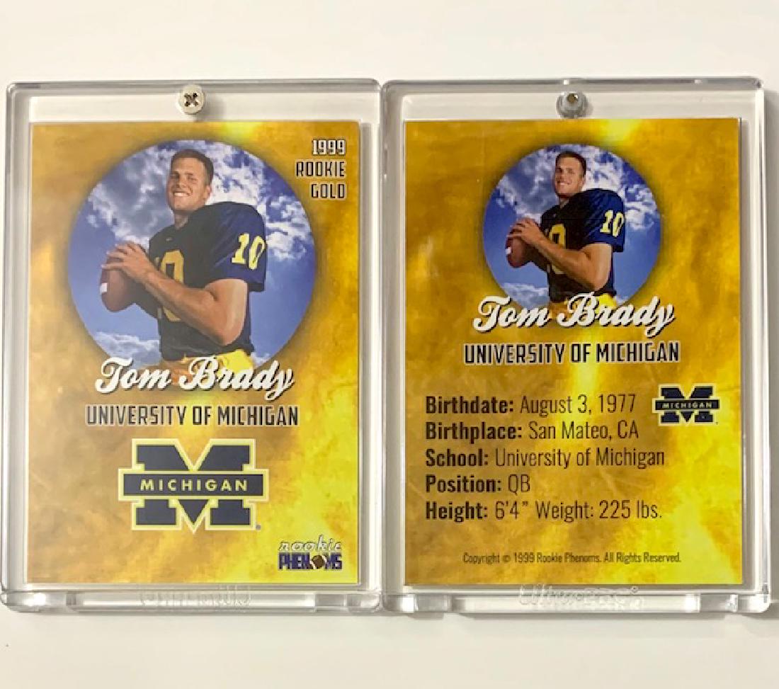 1999 TOM BRADY Pre-NFL Gold Phenoms Rookie Card (1 of 1)