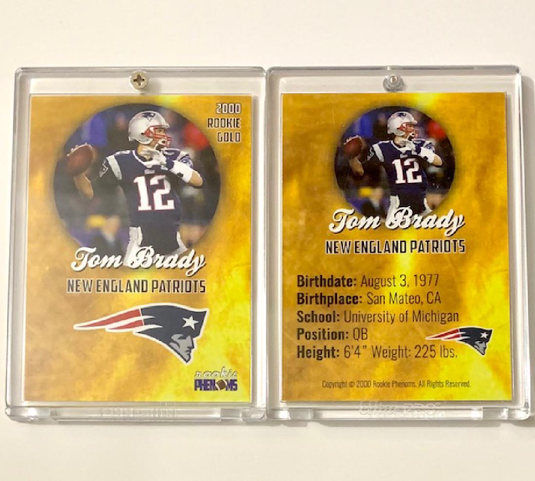 Mint 2000 TOM BRADY Gold Phenoms Rookie Football Crd (1 of 1)