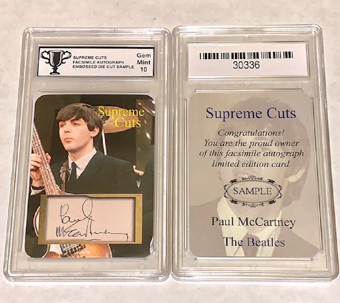Beatles PAUL McCARTNEY Facs Autographed SAMPLE Card (1 of 1)
