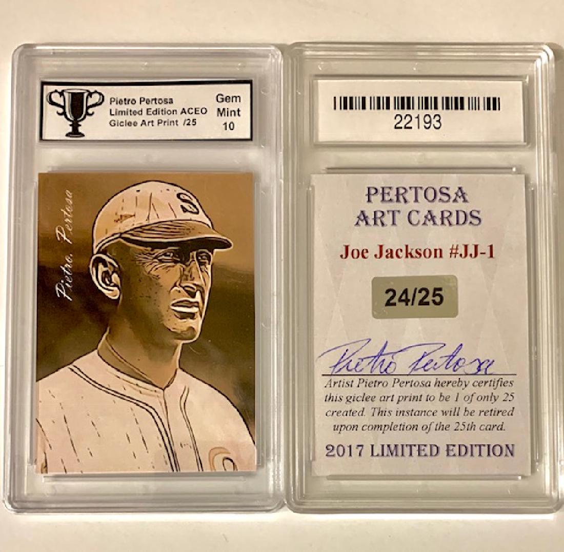 Shoeless JOE JACKSON Signed Giclee Baseball Card (1 of 1)