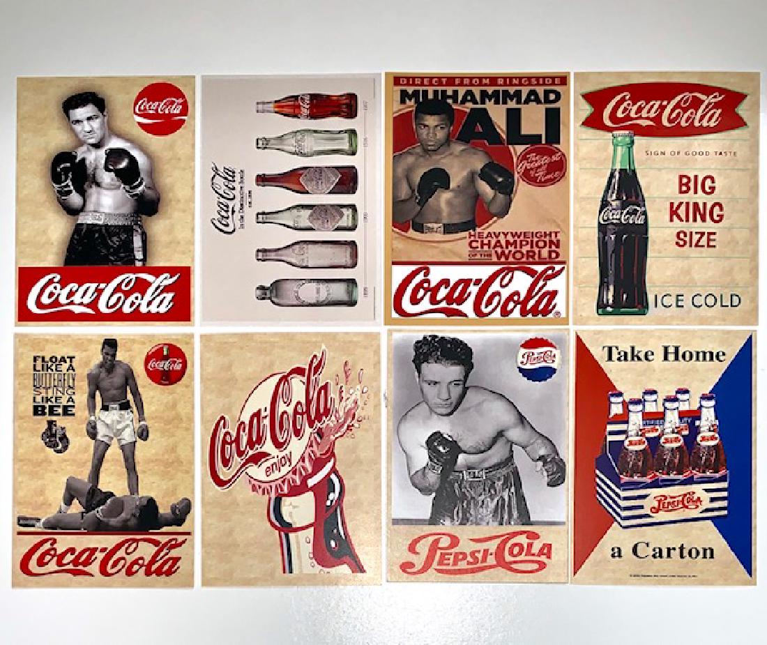 Muhammad Ali, Marciano and LaMotta Advertising Card: Lot of 4 - These are Cool Promotional Advertising Cards - We Do Not Know when or who printed them