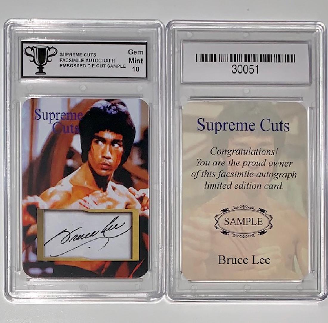 BRUCE LEE Supreme Cut Die-Cut Sample Card: Gem Mint 10