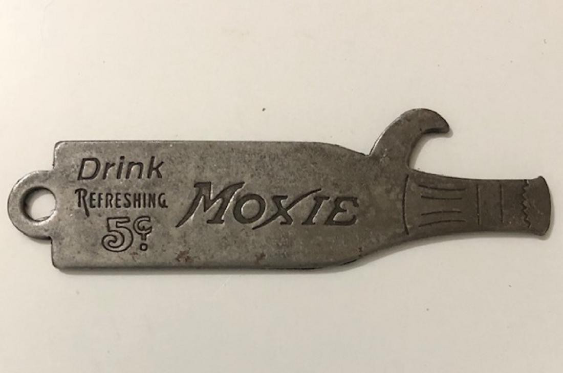 Old MOXIE Soda Promotional Advertising Bottle Opener: Great Piece of Early Advertising