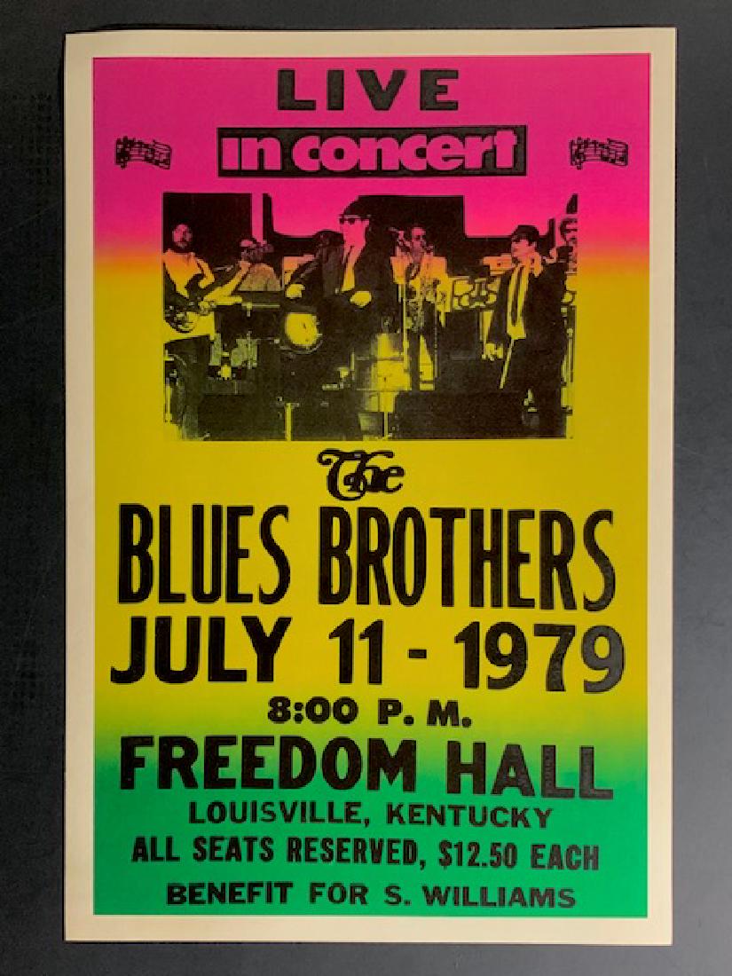 The Blues Brothers 1979 Freedom Hall Concert Poster: July 11 th 1979 Event Date / 12 x 18 / Not Period Original / Sold as a Decorative Poster