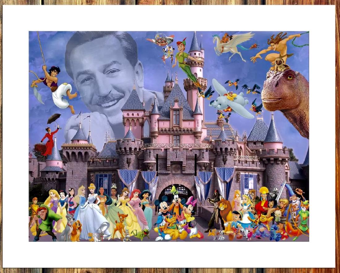 Walt Disney Movie Character Giclee Canvas Art Print: 12” x 18” Unframed â€“ Shipped in a Mailing Tube â€“ Not an Oil Painting