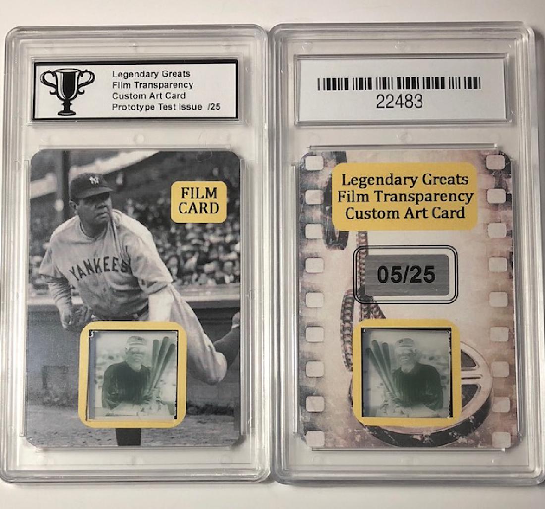 BABE RUTH Prototype Test Film Transparency Card: SCARE Baseball Card - 1 of Only 25 Produced- Film Transparency Custom Film Art Card