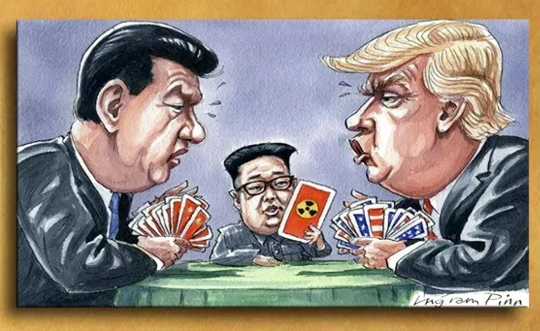 DONALD TRUMP & KIM JONG-UN Parody Canvas Print Art: SIGNED â€“ 12 x 24 - Not Framed - Shipped in a Mailing Tube â€“ See all Photos