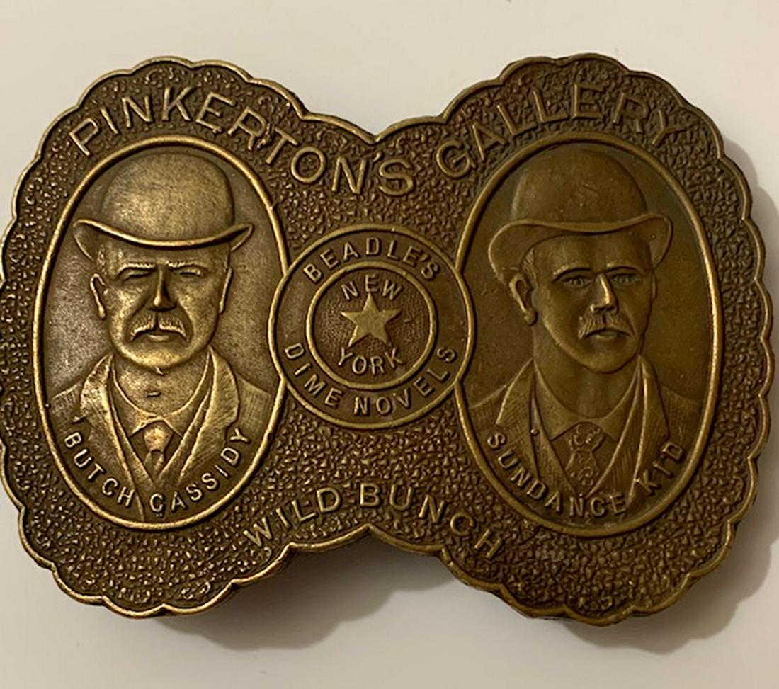 TIFFANY Pinkertons Gallery WILD BUNCH Belt Buckle: Signed TIFFANY and Co / Butch Cassidy & The Sundance Kid - Old West Infamous Duo - Extremely Cool â€“ See all Photos