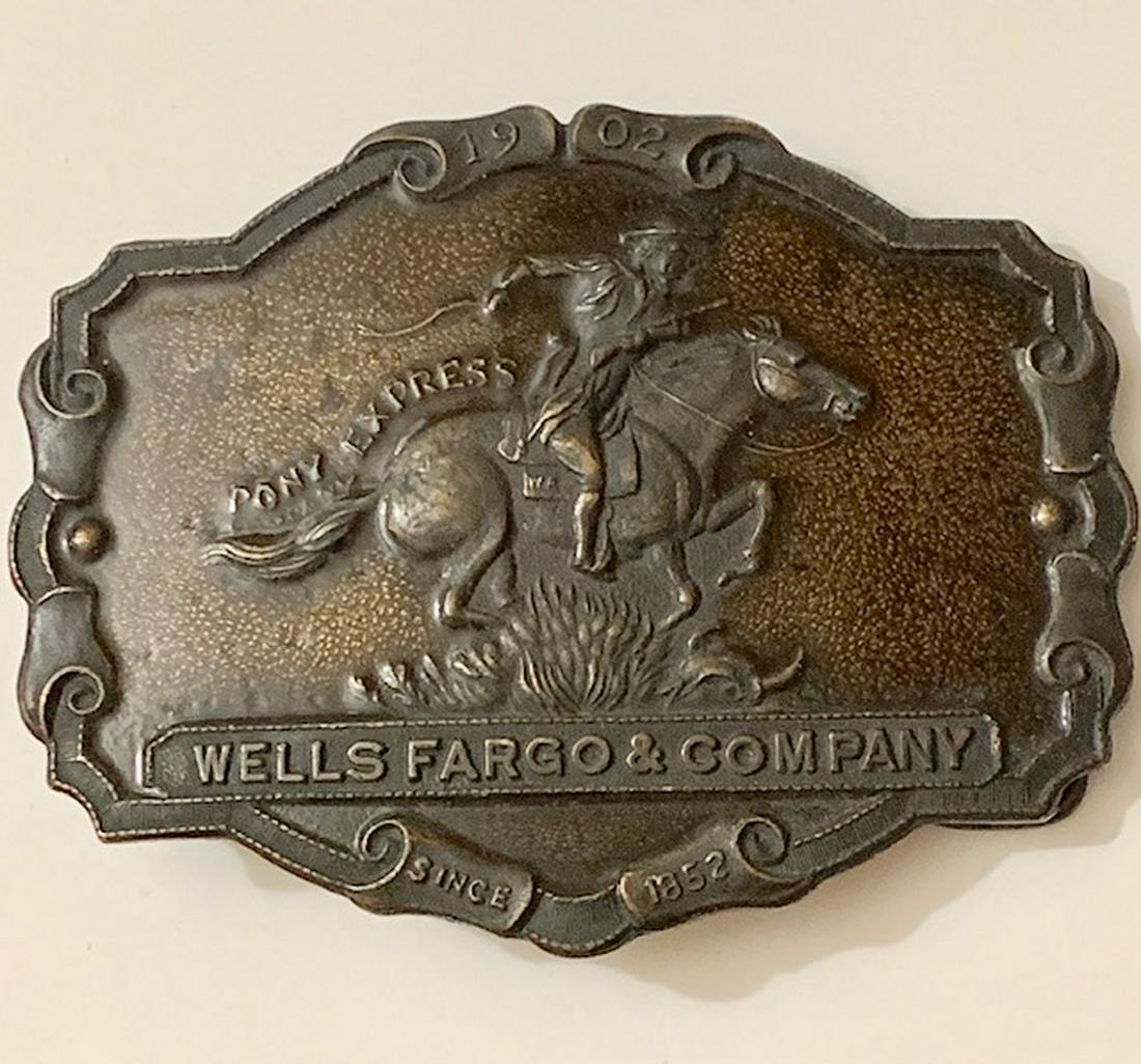 Signed TIFFANY Wells Fargo PONY EXPRESS Belt Buckle: Signed TIFFANY and Co / Great Piece / Multiple Photos Posted